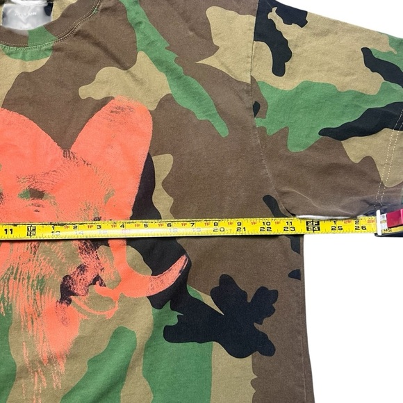 PacSun Washed Camo Animal T-Shirt Aries Ram Size XL Zodiac - Picture 6 of 6
